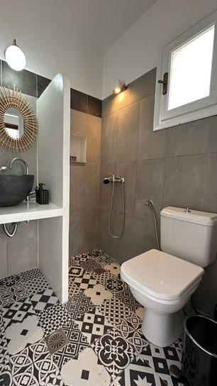 Μοντέρνο μπάνιο στο δωμάτιο Γη