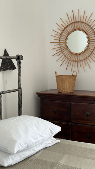 Δίκλινο δωμάτιο Θάλασσα με διπλό μεταλλικό κρεβάτι