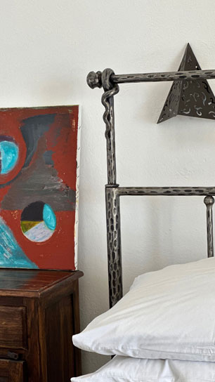 Δίκλινο δωμάτιο Θάλασσα με διπλό μεταλλικό κρεβάτι