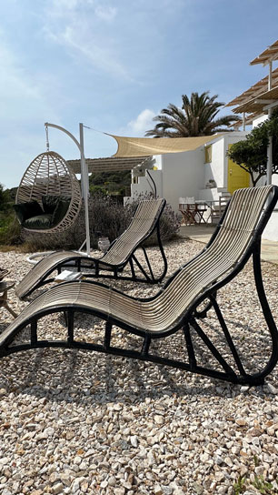 Εξωτερικοί χώροι του ViewLight στη Σίφνο